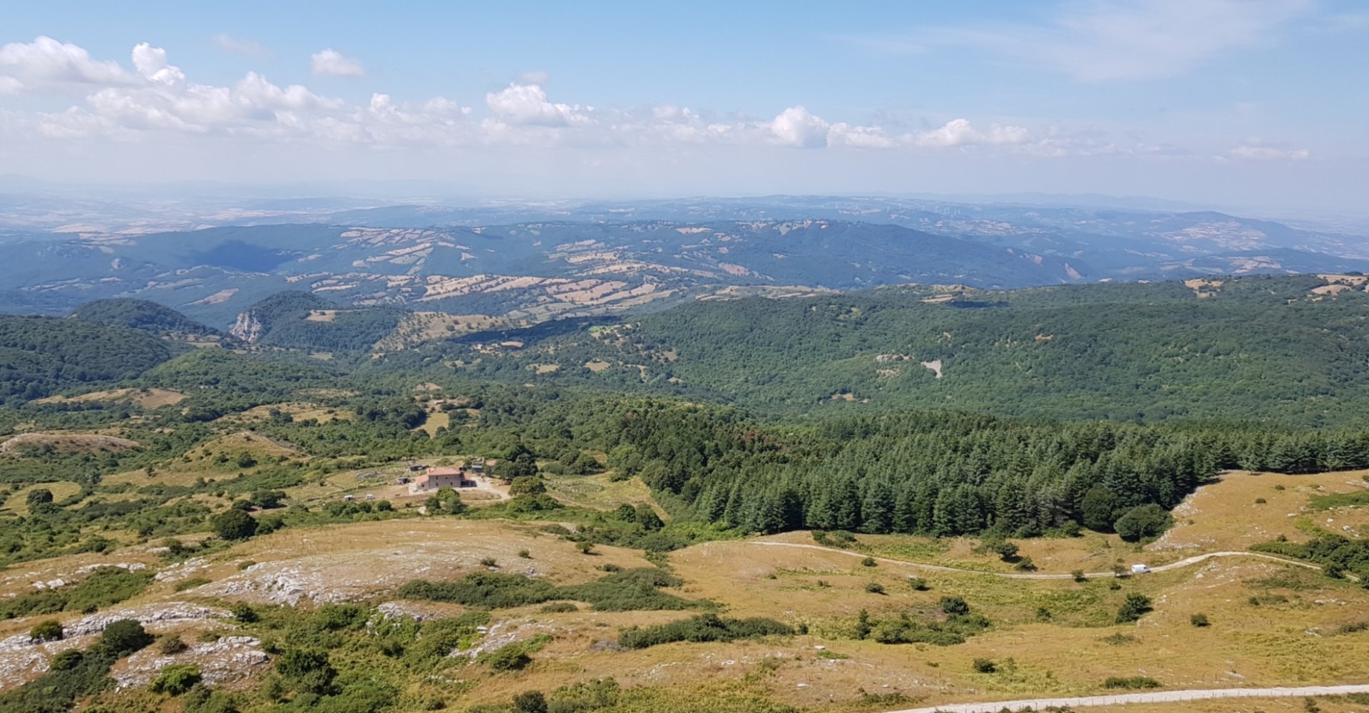 La vista desde Monte Labbro, Arcidosso