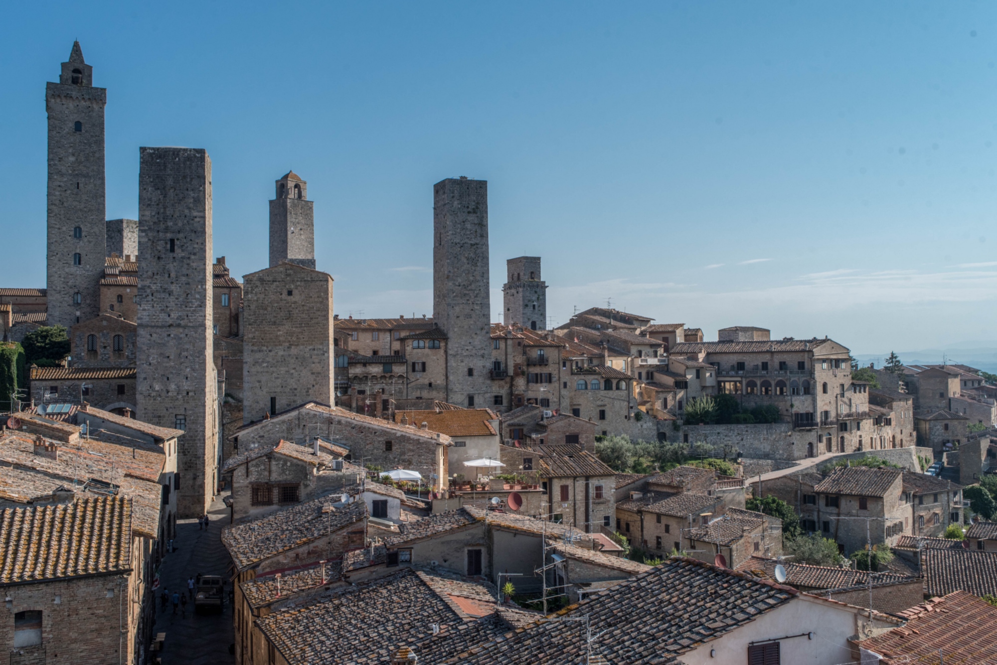 Die Torre Campatelli und andere Türme von San Gimignano