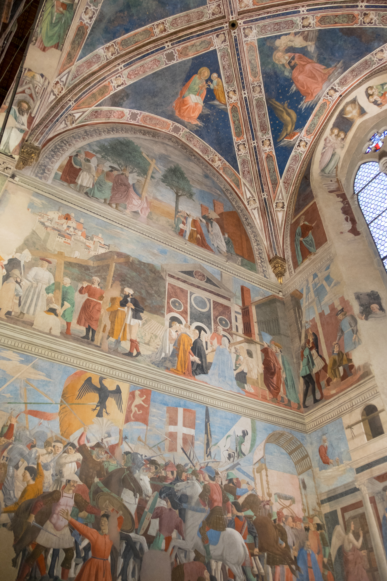 The frescoes of the Legend of the True Cross - Piero della Francesca, Bacci Chapel