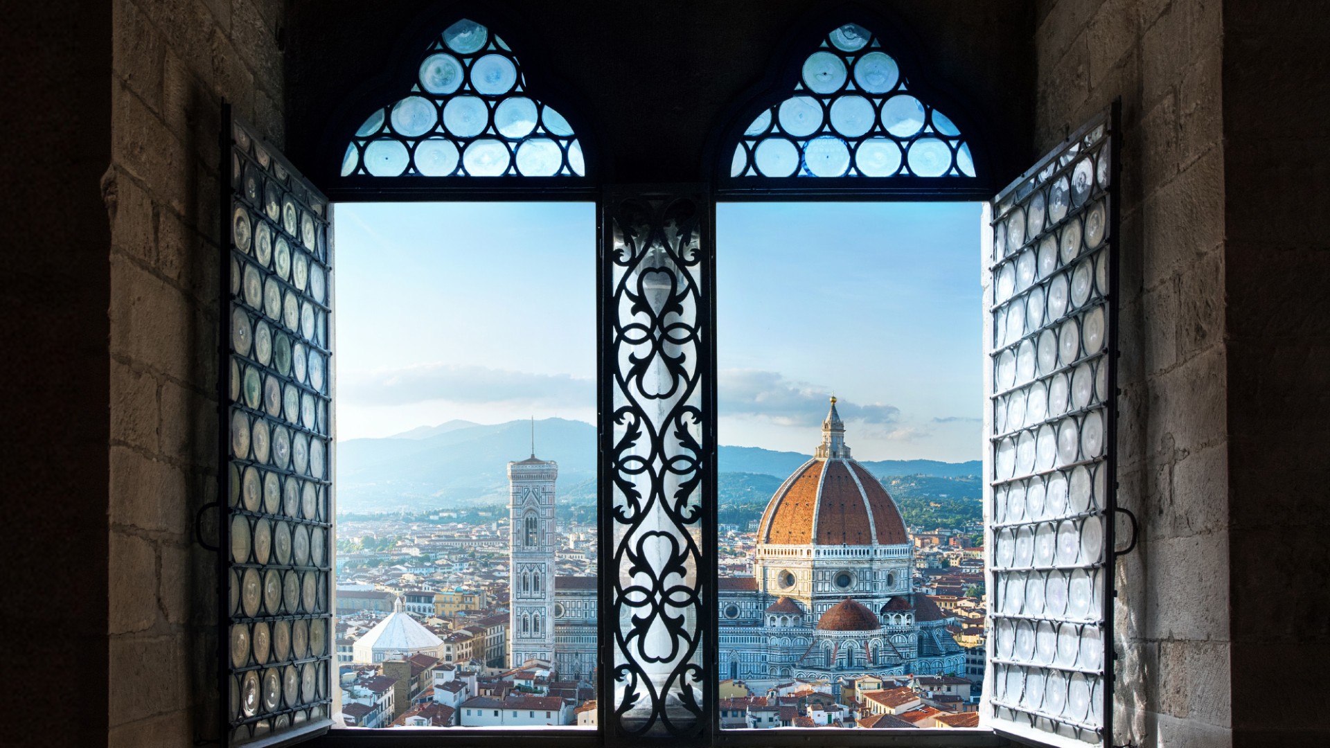 La catedral de Florencia. Vista desde Palazzo Vecchio