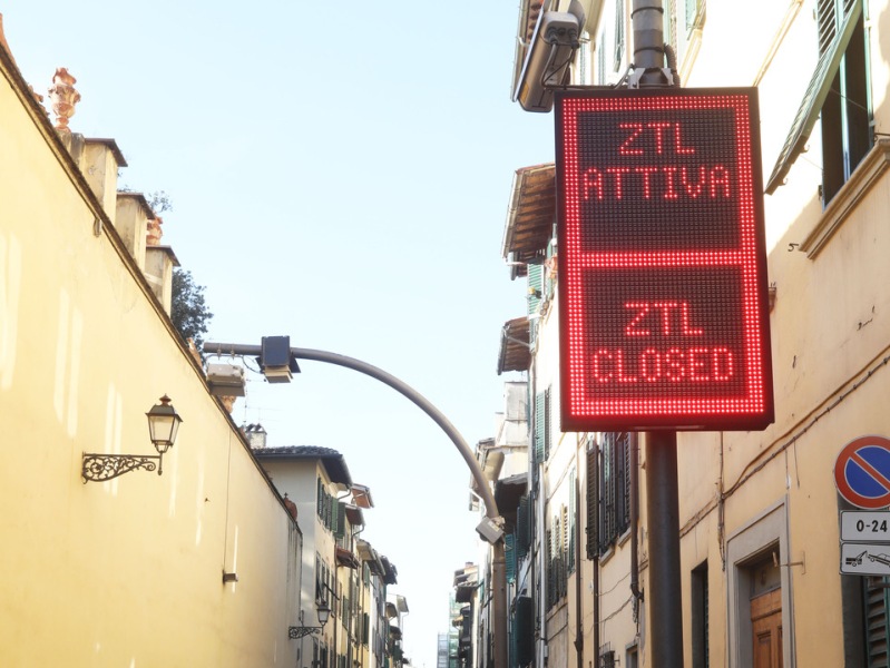 Zona de tráfico limitado en Florencia